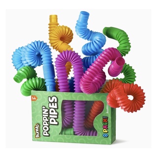 (ของแท้100%) BunMo Pop Tubes Sensory Toys 1/2กล่อง(8/16ชิ้น)