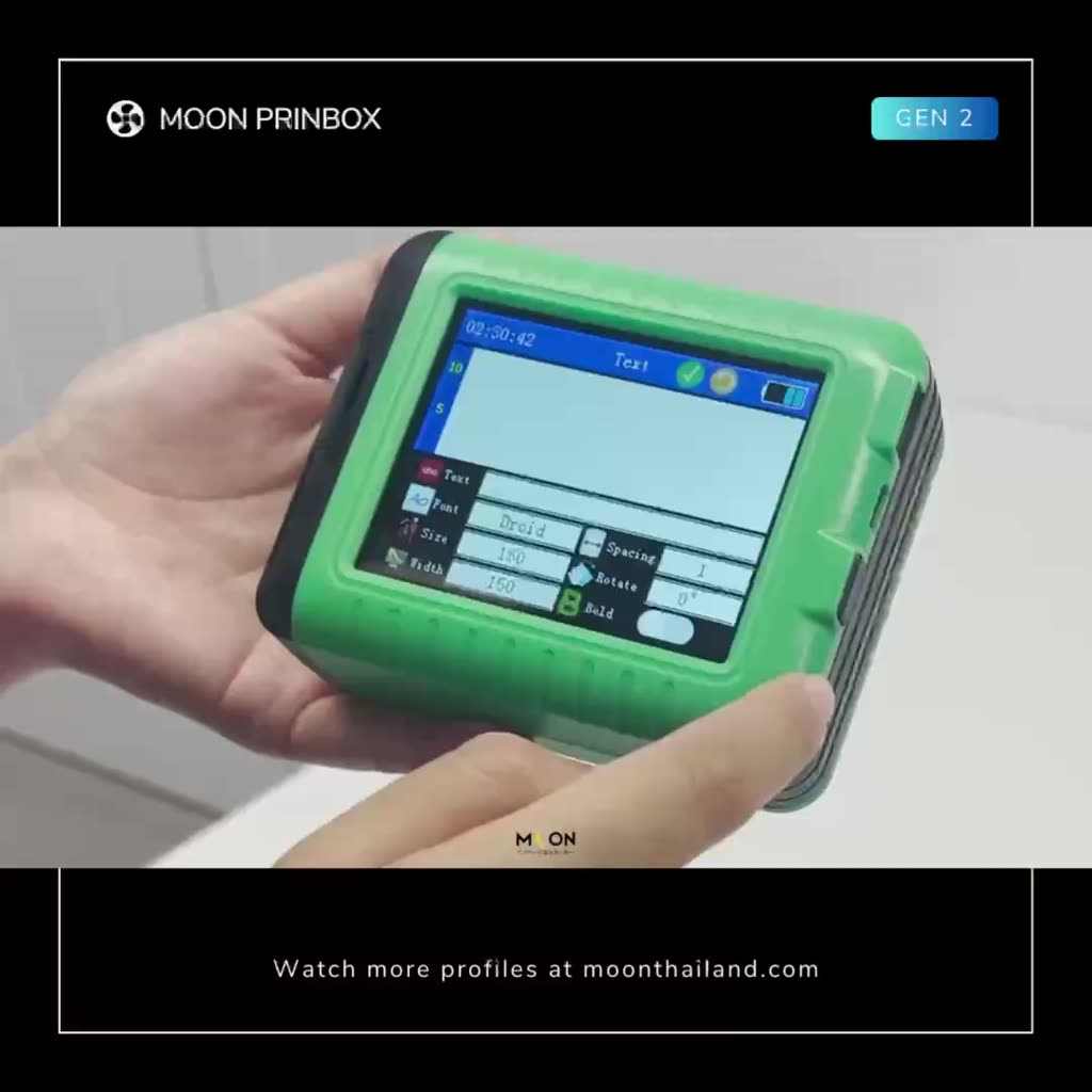 Moon Prinbox Mini Printer + หมึกกันน้ำ (model KD360-M) | Shopee Thailand