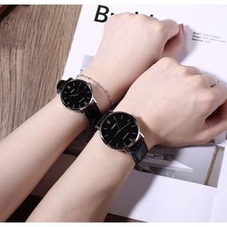 ภาพหน้าปกสินค้านาฬิกา สายหนัง นาฬิกาคู่ นาฬิกาข้อมือผู้หญิง ‼️ แถมกล่อง ที่เกี่ยวข้อง