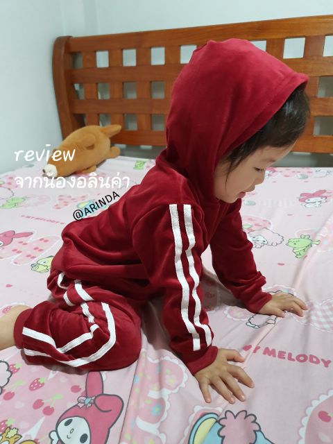 ชุดเซทเด็ก-ผ้ากำมะหยี่-นุ่มมาก-พร้อมส่ง
