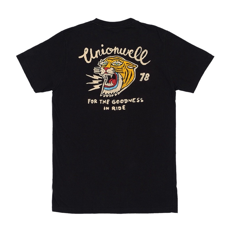t-shirtเสื้อยืด-พิมพ์ลาย-unionwell-roar-สีดํา-พรีเมี่ยม-สําหรับผู้ชาย-s-5xl