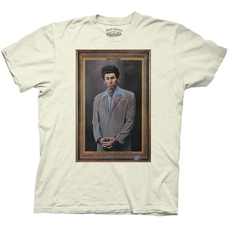 เสื้อยืดผู้ชายseinfeld kramer เสื้อยืดแขนสั้นผ้าฝ้ายระบายอากาศได้ดี