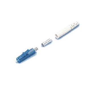 Link UF-0002SM LC Simplex Singlemode, Blue, Zirconia Fiber Optic Connector, Beigne Boot 0.9 mm, 3.0 mm diameter Cable