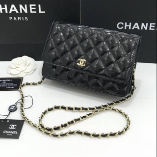 💝ellapupeshop💝 Chanel woc พรีเมี่ยม หนังแก้ว สุดหรู 8"