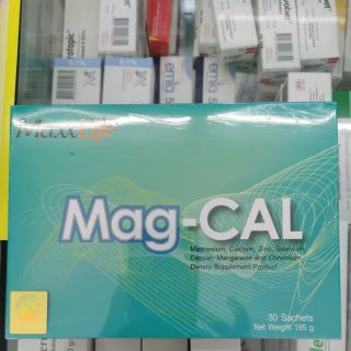 MaxxLife Mag-Cal Mag Cal ซื้อ3กล่องแถม15ซองแมกแคล แคลเซียมชนิดชงละลายน้ำ 30 ซอง