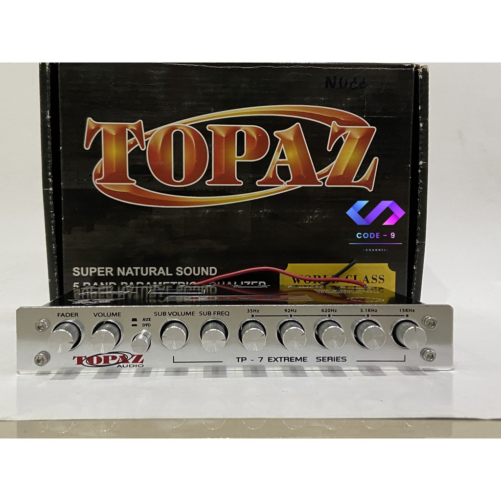 topaz-tp-5-ปรีแอมป์รถยนต์-ปรีแอมป์-5-แบนด์-สามารถปรับแต่งเสียงได้-5ย่านความถี่-เสียงดีมาก