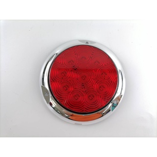 ไฟท้าย ไฟเรด้า ไฟ LED สีแดง ไฟท้าย เสริม LED ไฟ 1 ชุด (ตามรูป) ขอบชุปโครเมี่ยม สูง 2.3 CM x กว้าง 14 CM มีปลายทาง