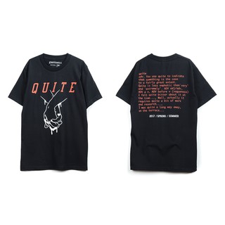 [2023] QUITEHAND BLACK ดำ เสื้อเชิ้ตสำหรับผู้ชาย และผู้หญิง