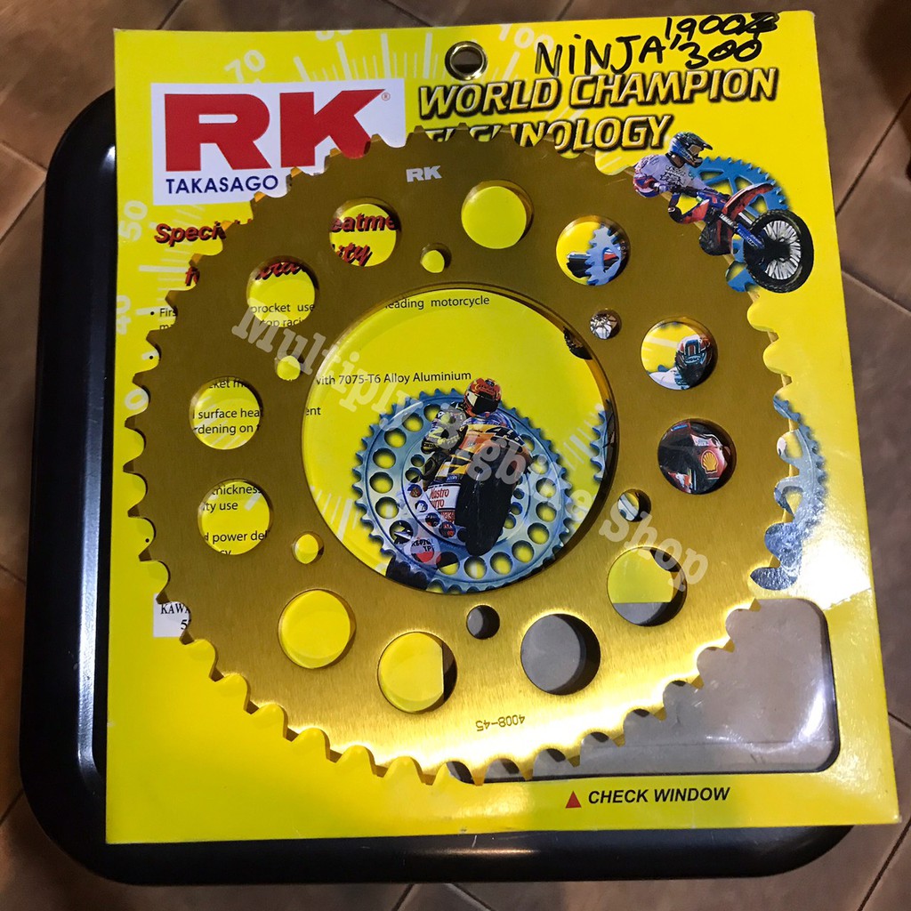 สเตอร์หลัง RK takasago sprocket Z250 , Z300 Shopee Thailand