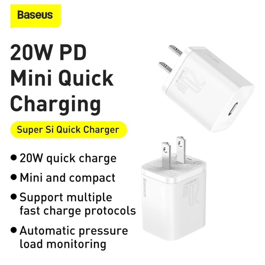 baseus-super-si-quick-charger-1c-20w-cn-หัวชาร์จ-ชาร์จไว-หัวชาร์จไว