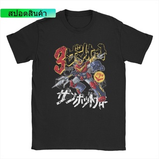 🔥 เสื้อยืดคอกลม แขนสั้น ผ้าฝ้ายแท้ พิมพ์ลายการ์ตูนหุ่นยนต์ Mecha Mazinger Grendizer สําหรับผู้ชายเสื้อยืดอินเทรนด์ 🔥