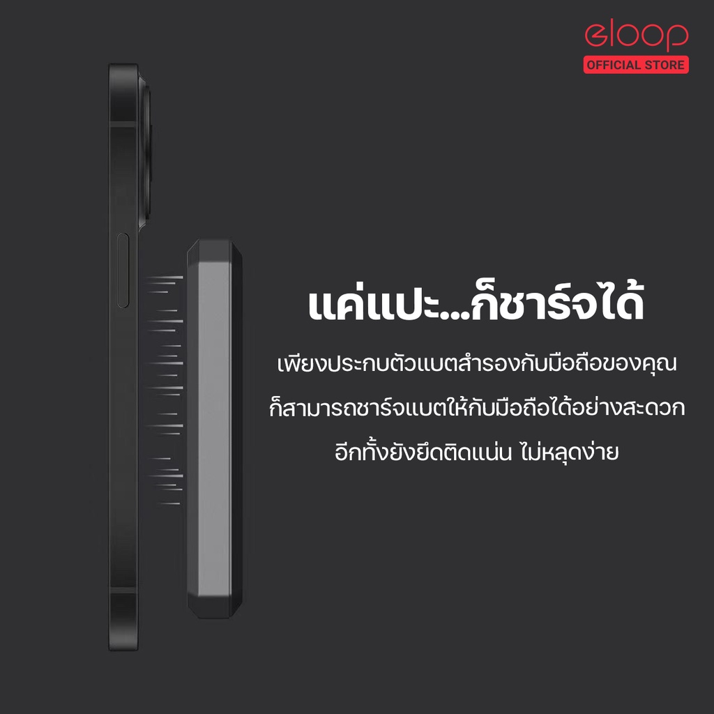 แพ็คส่ง-1-วัน-eloop-ew54-ew55-magcharge-magnetic-10000mah-20000mah-แบตสำรองไร้สาย-powerbank-พาวเวอร์แบงค์