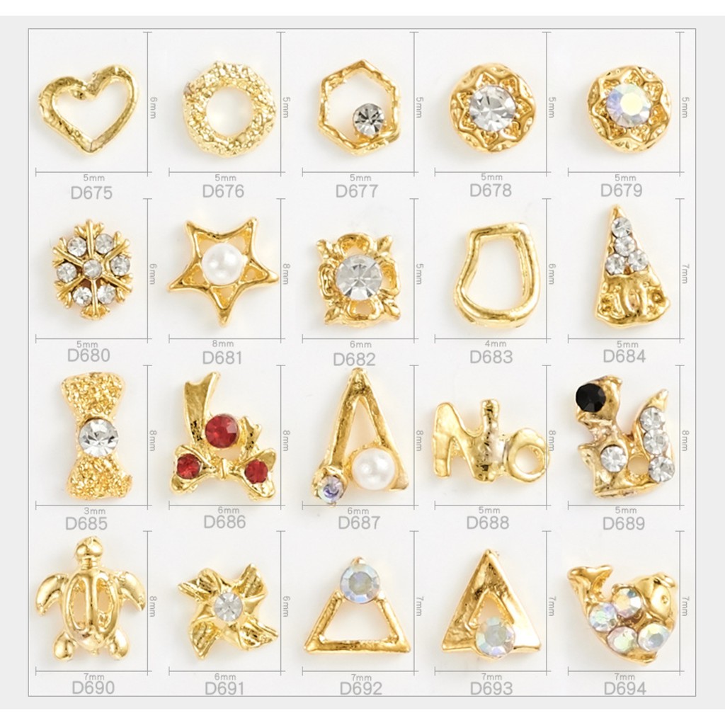 nail-jewelry-จิวติดเล็บ-อะไหล่-โลหะตกแต่งเล็บ-จิวเวลรี่เล็บ-ติดเล็บ-ขายแยกชิ้น-และ-ขายเป็นชุดละ-10-ชิ้น-เพชร-ทอง-d6