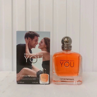 น้ำหอมผู้ชาย/หญิง STRONGER WITH YOU 100ML กลิ่นหอมสปอร์ต ผสมกลิ่นดอกไม้ สดชื่น ให้ความรู้สืกสบาย