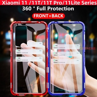 เคสโทรศัพท์กระจกนิรภัย กันกระแทกสองด้าน สําหรับ Xiaomi 11T Pro 11 Lite 5G NE 4G 11Lite 11TPro