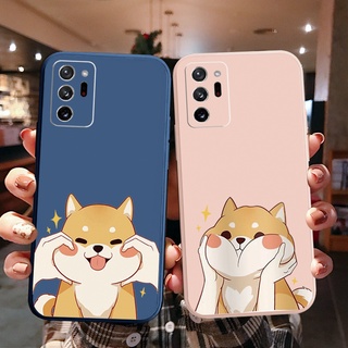 เคสโทรศัพท์มือถือ ทรงสี่เหลี่ยม ลายชิบะอินุ สําหรับ Samsung Galaxy Note 20 Ultra A30 A20 A50S A10