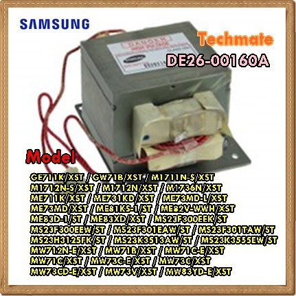 อะไหล่ของแท้/หม้อแปลงไมโครเวฟซัมซุง/SAMSUNG/DE26-00160A/TRANS H.V;SHV ...