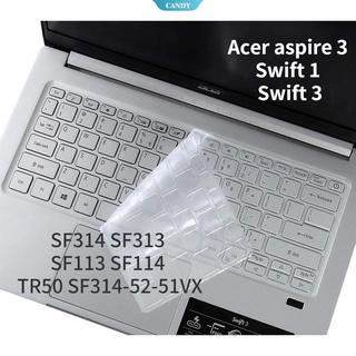 แผ่นครอบคีย์บอร์ด กันน้ํา สําหรับ Acer aspire 3 Swift 1 Swift 3 SF314 SF313 SF113 SF114 TR50 SF314-52-51VX 14 นิ้ว [CAN]