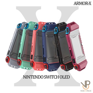 สินค้า [Armor-X] เคส Nintendo Switch OLED กันกระแทก จับถนัด เต็มมือมากขึ้น Armor cross Case