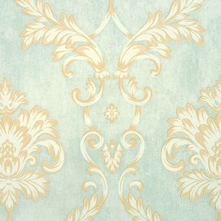 KASSA HOME วอลล์เปเปอร์ติดผนัง Luxury รุ่น 60065 ขนาด 53 x 1000 ซม. สีฟ้า Wallpaper