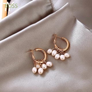 Bliss ต่างหูมุกทรงเรขาคณิตสไตล์เกาหลี