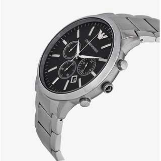ภาพขนาดย่อของภาพหน้าปกสินค้าEMPORIO ARMANI นาฬิกาข้อมือผู้ชาย รุ่น AR2460 Sportivo Chronograph Black Dial - Silver จากร้าน ralunar บน Shopee ภาพที่ 1