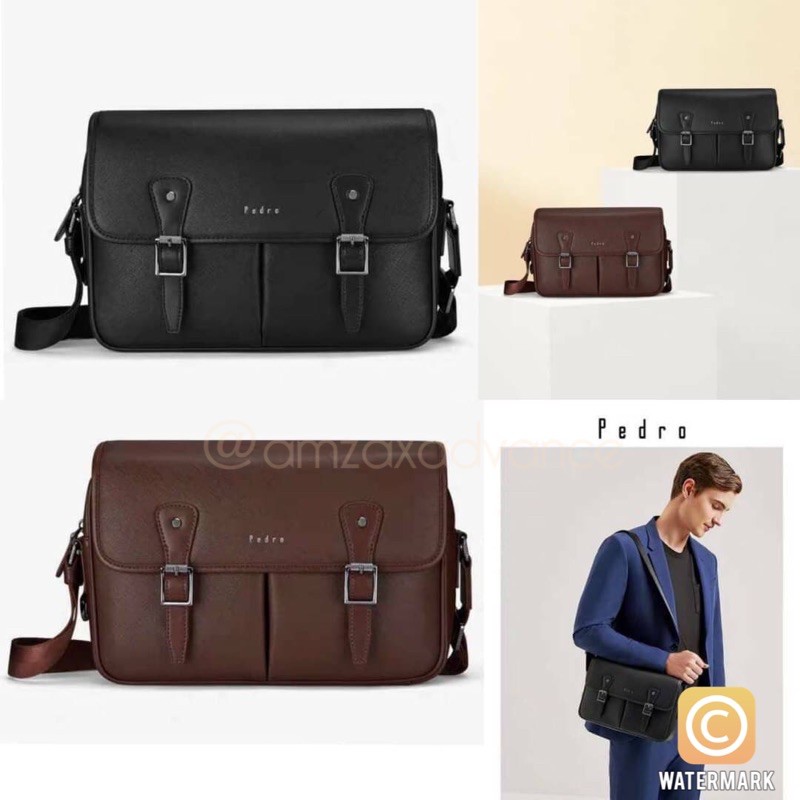 กระเป๋าสะพาย-pedro-saffiano-messenger-bag-รุ่นใหม่ชนช็อปจาก-pedro