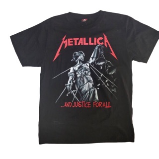 เสื้อยืดวง Metallica เสื้อแขนสั้นเมทัลลิกา
