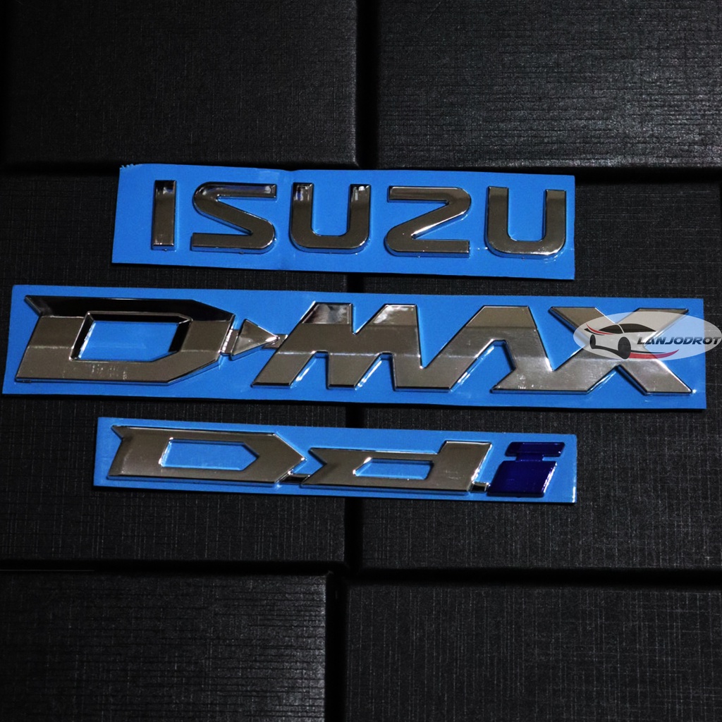 ภาพหน้าปกสินค้าAll New Isuzu D-MAX 2020 ชุด 3 ชิ้น ป้ายโลโก้ ตัวนูน ISUZU D-MAX Ddi ติดท้ายรถกระบะ สีโครเมี่ยม จากร้าน lanjodrot บน Shopee