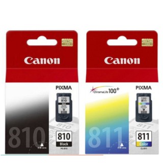 ราคาและรีวิวหมึกของแท้ ประกันศูนย์ Canon 810 / 811 Black/Color 100%