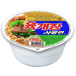 สินค้า พร้อมส่ง 농심 육개장 บะหมี่กึ่งสำเร็จรูปเนื้อรสเผ็ด Nongshim Yukgaejang Cup noodle 86g