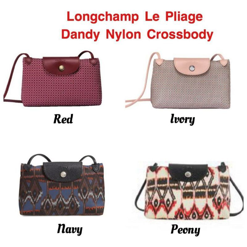 LongChamp Women's Le Pliage Dandy Print Nylon Crossbody Handbag 