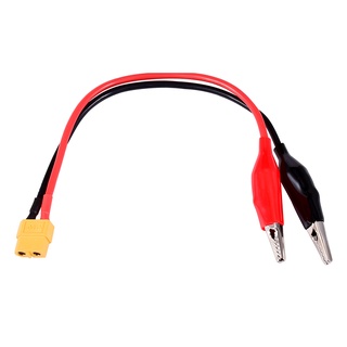 XT-60 Connector Cable RC Alligator Clips for SKYRC NC2500 Pro Charger Motor Run-in line Measure Tool 14AWG 20cm