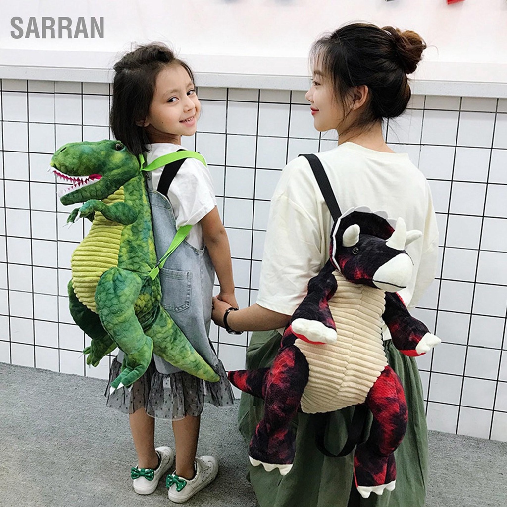 sarran-กระเป๋าเป้สะพายหลังกระเป๋าของเล่นการ์ตูนไดโนเสาร์สําหรับเด็ก-ทั้งผู้ใหญ่และเด็กสามารถใช้-กระเป๋าเป้สะพายหลัง-รูปการ์ตูนไดโนเสาร์-3d-แบบนิ่ม-สําหรับเด็ก-ตั้งแคมป์-ท่องเที่ยว-โรงเรียน
