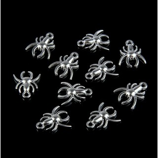 จี้โลหะ รูปแมงมุม สไตล์ทิเบต สําหรับทําเครื่องประดับ สร้อยคอ สร้อยข้อมือ DIY จํานวน 10 ชิ้น