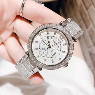 (ผ่อน0%) นาฬิกา Michael Kors MK6759 Womens Parker Stainless Steel Pave Bracelet Watch 39 mm. ประดับคริสตัลทั้งเรือน