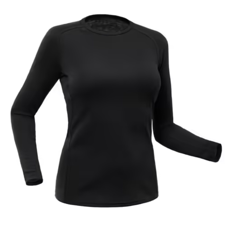 ภาพหน้าปกสินค้าเสื้อตัวในผู้หญิงสำหรับใส่เล่นสกีรุ่น100 (สีดำ)
