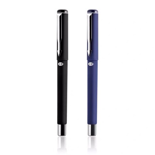 ปากกาเจลมีฝาปิด ด้ามยางนุ่ม จับถนัดมือ เส้นผ่านศูนย์กลางลวด 0.7 มม. หมึกสีน้ำเงิน/ดำ