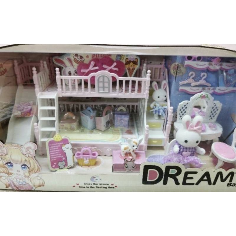 ชุดห้องนอนตุ๊กตา-ห้องนอนตุ๊กตา-บ้านตุ๊กตาของเด็กเล่น-ชุดห้องครัวตุ๊กตา-ตู้เย็น-ห้องนั่งเล่นตุ๊กตา-เฟอร์นิเจอร์บ้านตุ๊กตา