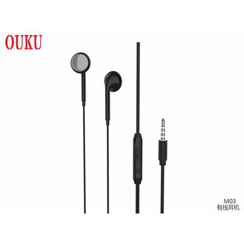 พร้อมส่ง-หูฟังแบบสาย3-5mm-ouku-m03-hifi-audio-เสียงดีคุยโทรศัพท์ได้ราคาถูก-พร้อมส่ง