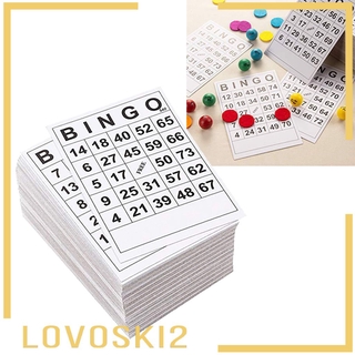 ภาพหน้าปกสินค้า( Lovoski 2 ) Bingo กระดาษการ์ด 60 แผ่น ที่เกี่ยวข้อง
