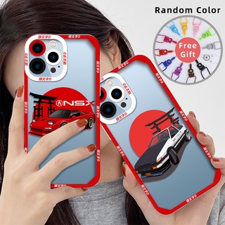 เคสซิลิโคนนิ่ม ลายอนิเมะ Initial D สําหรับ iPhone 13 Pro Max 11 12 lphone SE 2022 7 8 Plus