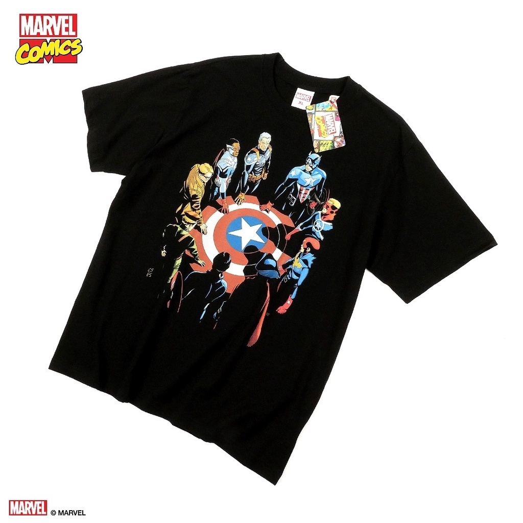 เสื้อยืดผ้าฝ้ายพิมพ์ลายขายดี-เสื้อยืดการ์ตูน-ลิขสิทธ์แท้-marvel-comics-t-shirts-mvx-233