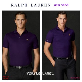 RALPH LAUREN CUSTOM SLIM FIT PIQUE POLO ( PURPLE LABEL)