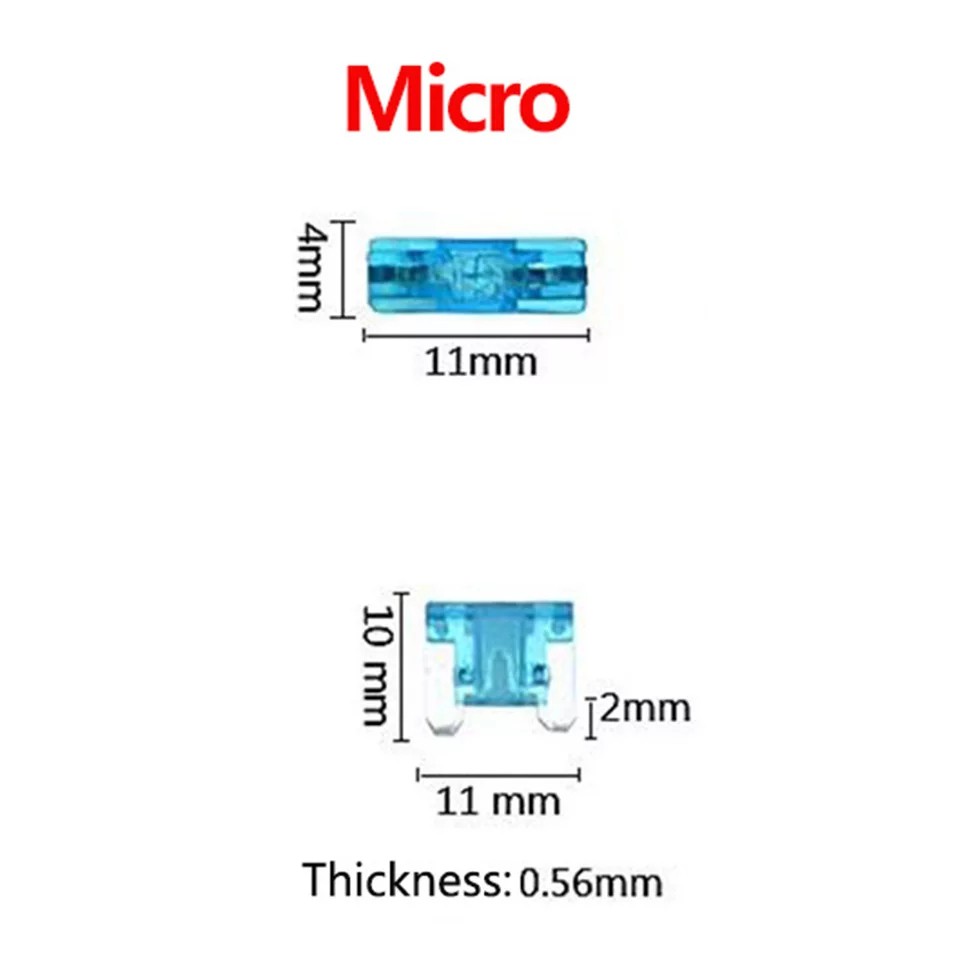 micro-fuse-ไมโครฟิวส์-micro-ฟิวส์สำรองสำหรับรถยนต์ที่รองรับ
