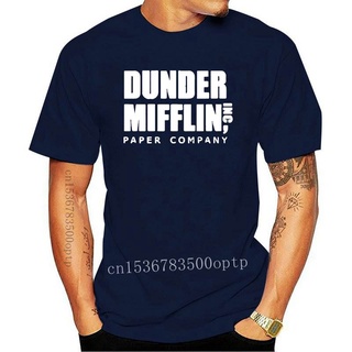 เสื้อยืดวินเทจใหม่ เสื้อยืดแขนสั้น คอกลม พิมพ์ลาย The Office TV Show Dunder Mifflin Paper สําหรับผู้ชาย 2021S-5XL