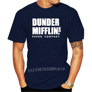 เสื้อยืดวินเทจใหม่ เสื้อยืดแขนสั้น คอกลม พิมพ์ลาย The Office TV Show Dunder Mifflin Paper สําหรับผู้ชาย 2021S-5XL