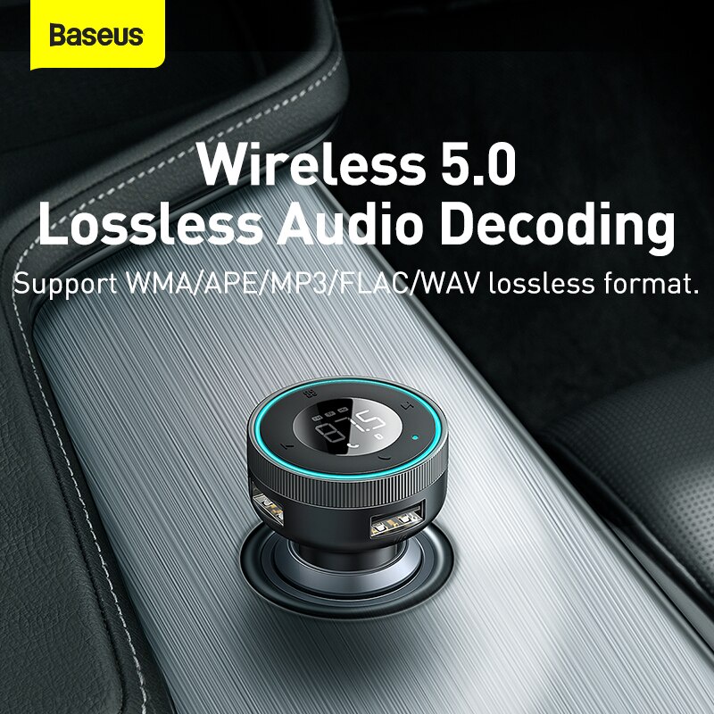 baseus-อะแดปเตอร์ชาร์จเครื่องเล่น-mp3-วิทยุ-fm-บลูทูธ-5-0-2-4a-พอร์ต-usb-แฮนด์ฟรี-aux-disk-สําหรับรถยนต์