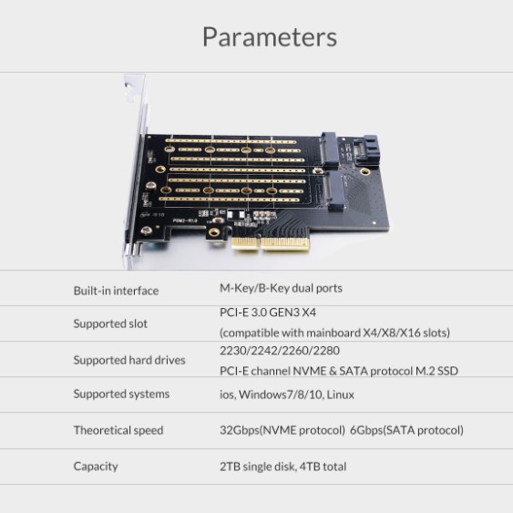 ภาพสินค้าORICO M.2 NVME to PCI-E 3.0 X4 Expansion Card (PDM2) จากร้าน phicy11 บน Shopee ภาพที่ 8