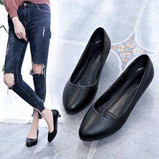 สินค้า รองเท้าคัชชู รองเท้าทำงานมีส้น แฟชั่น รองเท้าทำงานผู้หญิง มีส้น 4 แบบ H80